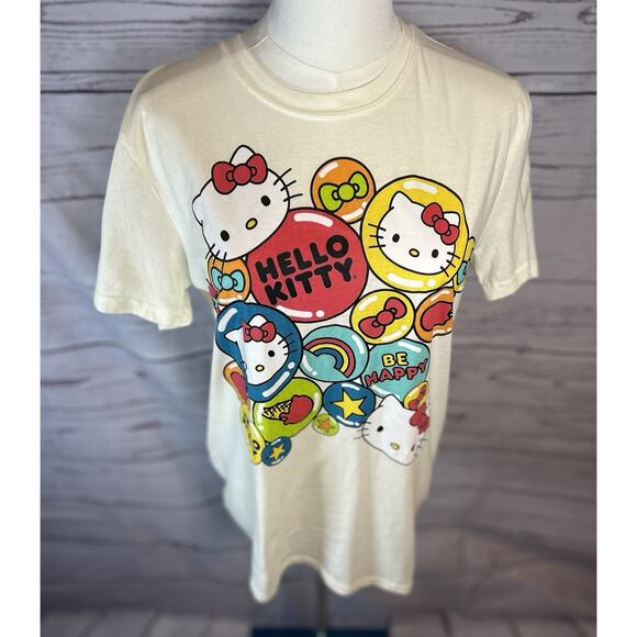 Hello Kitty Sanrio Cute Bubble T-Shirt Top Unisex Cat Kawaii Cute Medium - Picture 2 of 6
